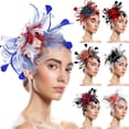 thumbnail image 1 of Miorin Under $5 Tea Party Headpiece for Women, Womens Fascinators Hats, Tea Party Hats for Women Veil Headband for Wedding Cocktail Dresses Accessories Black, 1 of 9