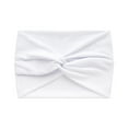 thumbnail image 1 of Miorin Under $5 Women Knotted Turban Head Wrap Hair Band, Wide Elastic Headband for Sport Yoga, Soft Breathable Non Slip Headband for Daily Workout, White Heardband, 1 of 5