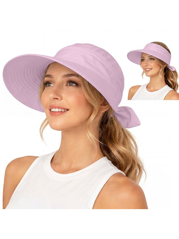 Miorin Under $5 Adjustable UPF Sunscreen Baseball Hat for Women, Wide Brim UV Visor Hat, Adjustable Quick-Dry Wide Brim Baseball Cap