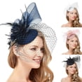 thumbnail image 1 of Miorin Under $5 Fascinator Headband, Fascinators for Women, Tea Party Headband Hats Veil Headband for Wedding Cocktail Dresses Accessories Black, 1 of 4