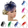 thumbnail image 1 of Miorin Under $5 Hair Accessories, Summer Hair Accessories, Fascinators Hat Headband with Mesh for Wedding Cocktail Dresses Black, 1 of 8