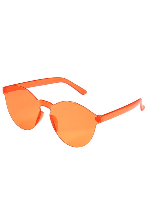 Miorin Under $5 Retro Oval Sunglasses for Women Men Polarized UV Protection Retro Multicolor Frame Brown Lens Sunglasses