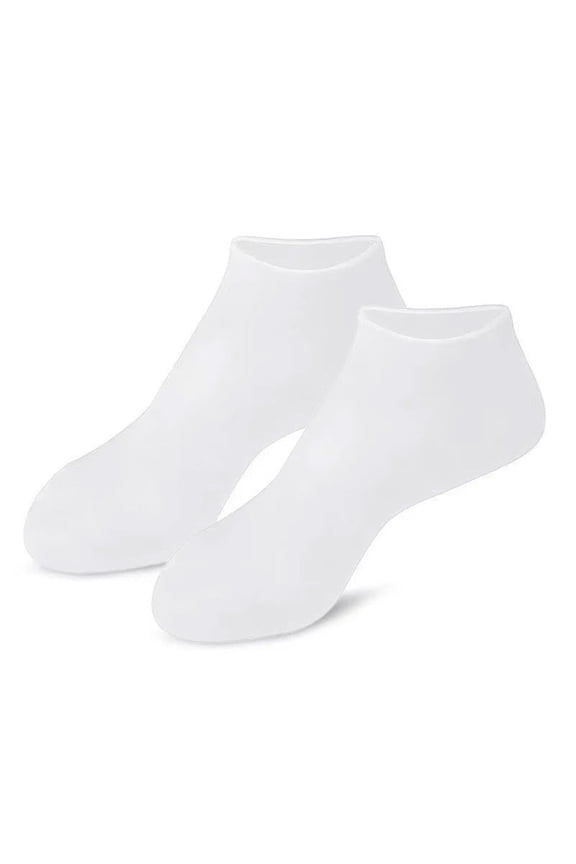 Miorin Under $5 Silicone Foot Mask Socks Hydrating Moisturizing Foot Care Covers Soft Elastic Spa Socks for Dry Cracked Feet 3 Colors Available