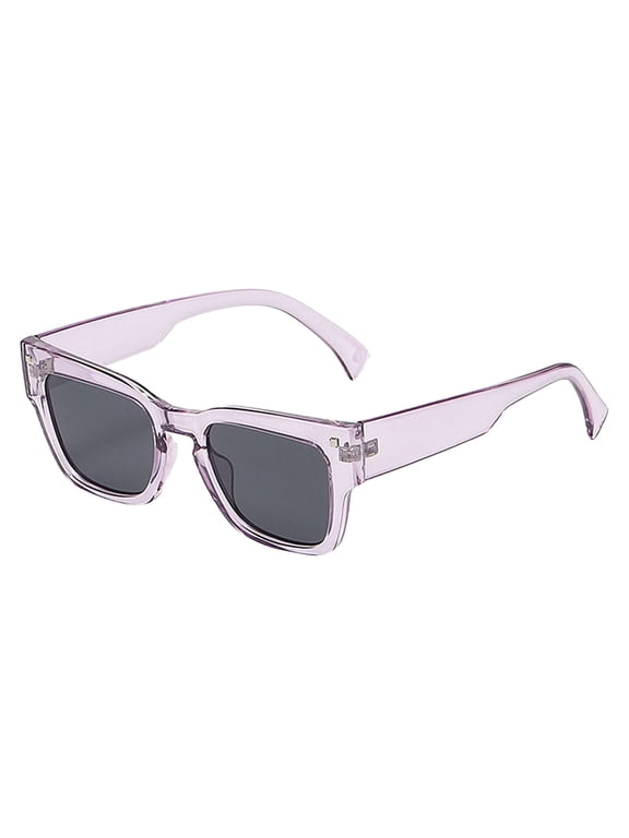 Miorin Under $5 Sunglasses for Women Men Suitable for Daily Wear, Music Festivals and Holiday Gifts Purple Frame Black Lens Sunglasses