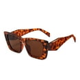 thumbnail image 1 of Miorin Under $5 Sunglasses for Women Trendy Small Oval Cateye Shades Vintage Narrow Style Multicolor Frame Brown Lens Sunglasses, 1 of 1