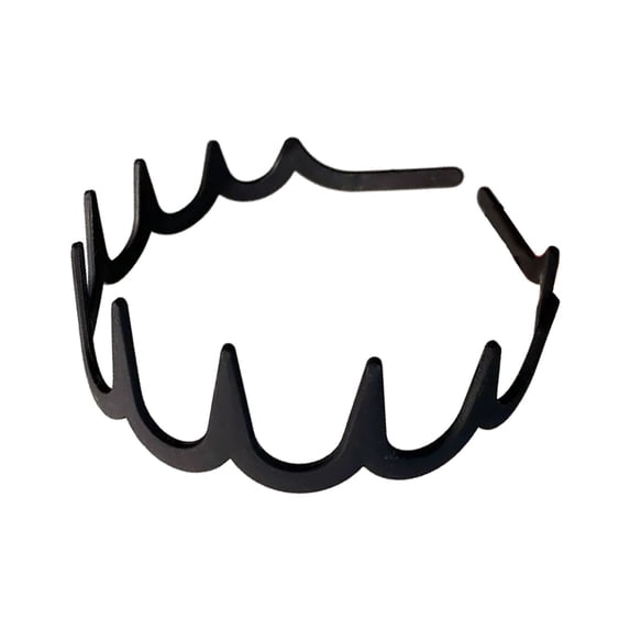 Miorin Under $5 Women Headband with Teeth, Anti Slip Non Break Hair Headband, Secure Grip Elastic Hair Band for Daily Use, Black Heardband