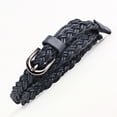 thumbnail image 1 of Miorin Unisex Elastic Fabric Belt for Jeans Pants Under $ 5, Stretchy Braided Belt for Women Men, Elasticated Braided Stretchable Belt with Metal Buckle, Blue Belt, 1 of 3