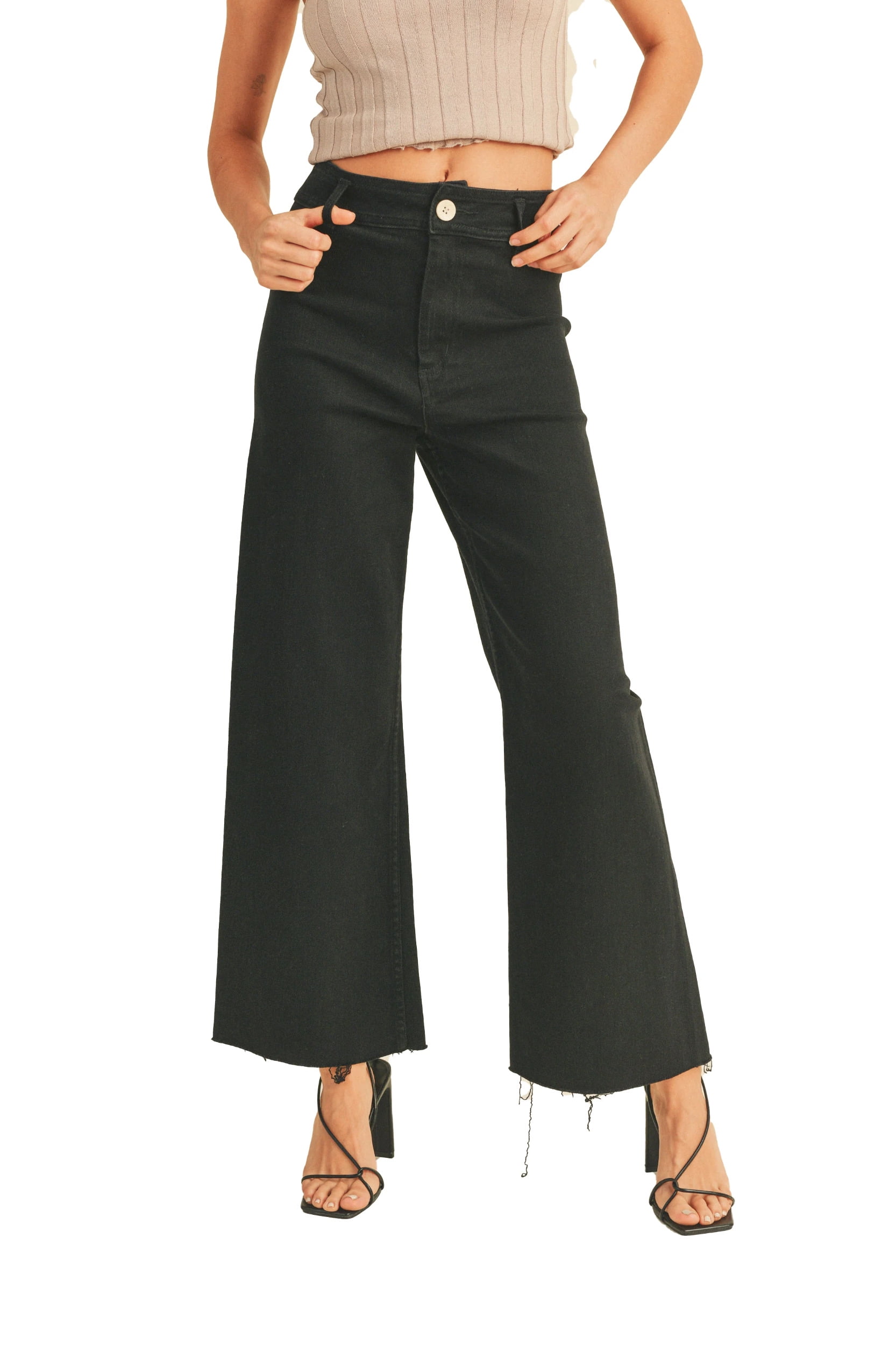Amelia Wide-Leg Denim Pants