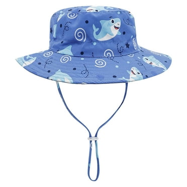 Miqool Baby Sun Hat Sun Protection Adjustable Wide Brim Bucket Hats Toddler Kids Summer Beach Hats for 0-8 Years Girls Boys