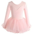 thumbnail image 1 of Miqool Ballet Dress for Girls Toddler Dance Leotard with Tutu Skirt Long Sleeve Outfit Princess Dresses Size 2-15 Years, 1 of 2