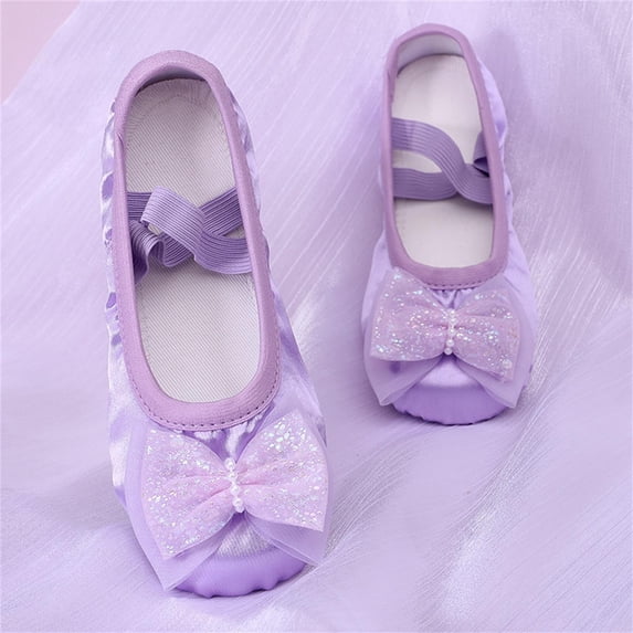 Miqool Ballet Split Sole Shoes for Girls Kids Dance Practice Slippers Flat Gymnastics Yoga Shoes