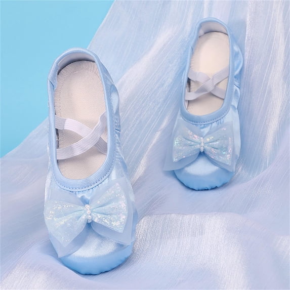 Miqool Ballet Split Sole Shoes for Girls Kids Dance Practice Slippers Flat Gymnastics Yoga Shoes