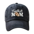 thumbnail image 1 of Miqool Football Mom Ponytail Baseball Cap Vintage Embroidered Washed Distressed Twill Plain Hat for Women Men Gifts for Mothers Day Birthday, 1 of 3