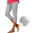 thumbnail image 1 of Miqool Capri Leggings for Women High Waisted Comfy Stretch Capris Zipper Hem Pull On Cropped Pants for Casual Summer, 1 of 7