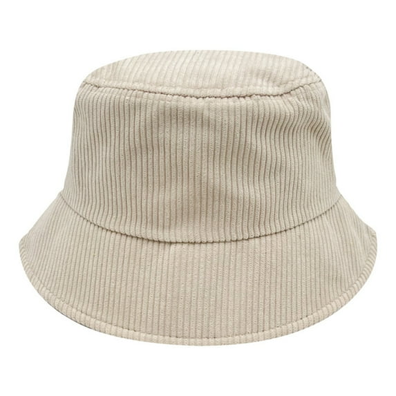 Miqool Corduroy Bucket Hat - Packable Sun Hat for Beach, Golf, Fishing - Outdoor Vacation Summer Wide Brim UV Protection Fisherman Hat for Men and Women