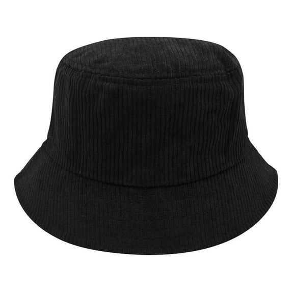 Miqool Corduroy Bucket Hat - Packable Sun Hat for Beach, Golf, Fishing - Outdoor Vacation Summer Wide Brim UV Protection Fisherman Hat for Men and Women