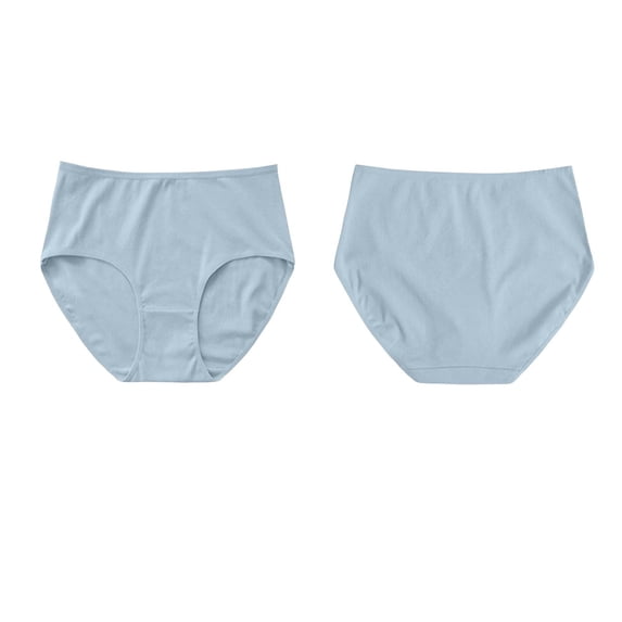 Miqool Cotton Briefs for Women High Waist Soft Stretch Underwear Full Coverage Breathable Panties