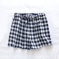 thumbnail image 1 of Miqool Cotton Plaid Pajama Shorts for Women Loose Comfort Elastic Waist Summer Lounge Sleep Shorts Pj Bottoms, 1 of 3