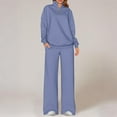 thumbnail image 1 of Miqool Fall Sweatsuits Women 2 Piece Outfit Lounge Sets Matching Airport Oversized Sweatshirt Sweatpants Tracksuit, 1 of 4