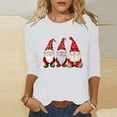 thumbnail image 1 of Miqool Fall Tops for Women 3/4 Sleeve Funny Print Merry Christmas Shirts Holiday Party Tee Casual T-Shirts Xmas Gifts, 1 of 5