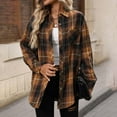 thumbnail image 1 of Miqool Flannel Shirts for Women Long Sleeve Button Down Plaid Fall Shirt Casual Business Work Tops, 1 of 7
