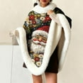 thumbnail image 1 of Miqool Fleece Wearable Blanket for Women Comfy Christmas Poncho Shawls Throw Plush Sleeveless Blankets Cape Wrap Cover for Fall Winter, 1 of 6