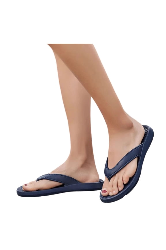 Flip Flops for Women & Men with Arch Support, Non-Slip Comfortable Lightweight Cushioned Walking Flat Thong Sandals Slip On Beach Pool Slides for Summer Indoor Outdoor