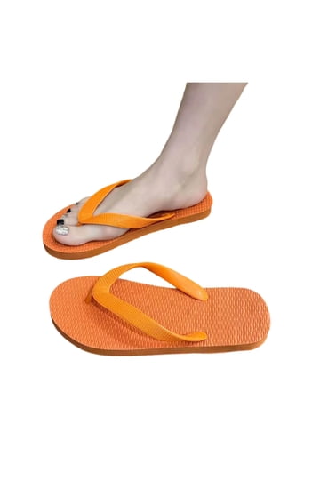 Mens Flip Flops in Mens Sandals | Orange - Walmart.com display picture 3