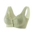 thumbnail image 1 of Miqool Front Closure Bras for Women, Comfort Seamless Wireless Floral Lace Bralettes Smoothing Back T-Shirt Bra Everyday Bra with Soft Support, 1 of 8