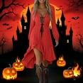 thumbnail image 1 of Miqool Halloween Costume Womens Dresses Vintage Long Sleeve Fall Dress Boho Prom Ball Gown Hippie Outfit, 1 of 8