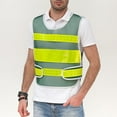 thumbnail image 1 of Miqool High Visibility Safety Vest, Class 2 Hi Vis Mesh Construction Vest with Reflective Strips, Meets ANSI/ISEA Standard, 1 of 9