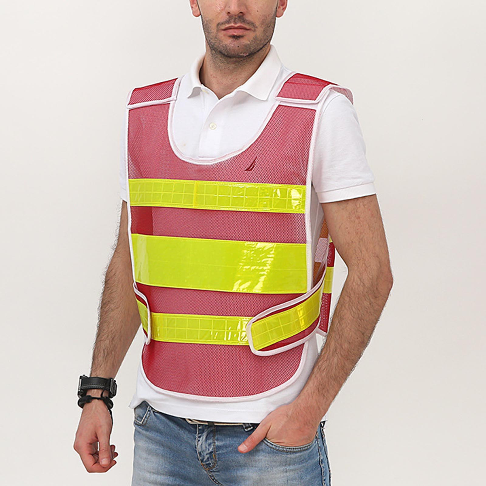 Miqool High Visibility Safety Vest Class 2 Hi Vis Mesh Construction Miqool High Visibility Safety Vest Class 2 Hi Vis Mesh Construction