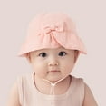 thumbnail image 1 of Miqool Infant Newborn Baby Cute Sun Hat UPF 50+ Sun Protection Wide Brim Bucket Hat Outdoor Adjustable Beach Hats for Boys Girls, 1 of 4