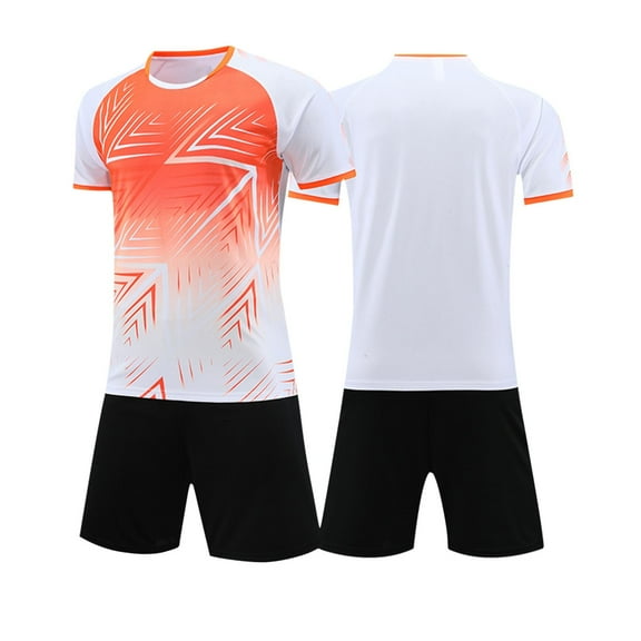 Miqool Kids Soccer Sports Training T-Shirt and Shorts Uniform Football Basketball Shorts Set Short Sleeve Tracksuits Activewear for Boys Girls