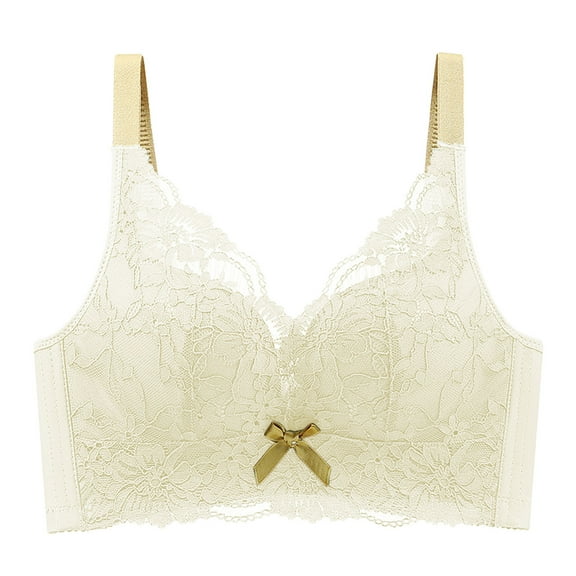 Miqool Lace Bralettes for Women Wireless Comfort Everyday Bras No Underwire Push Up Bras Lightly Lined Wirefree Supportive Full Coverage T Shirt Bra