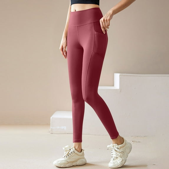 Miqool Leggings 7/8 Leggings for Women High Waisted Sport Leggings Tummy Control Yoga Pants