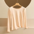 thumbnail image 1 of Miqool Long Sleeve Shirts for Women Crew Neck Thermal Tops Lightweight Base Layer Undershirt Tees, 1 of 6