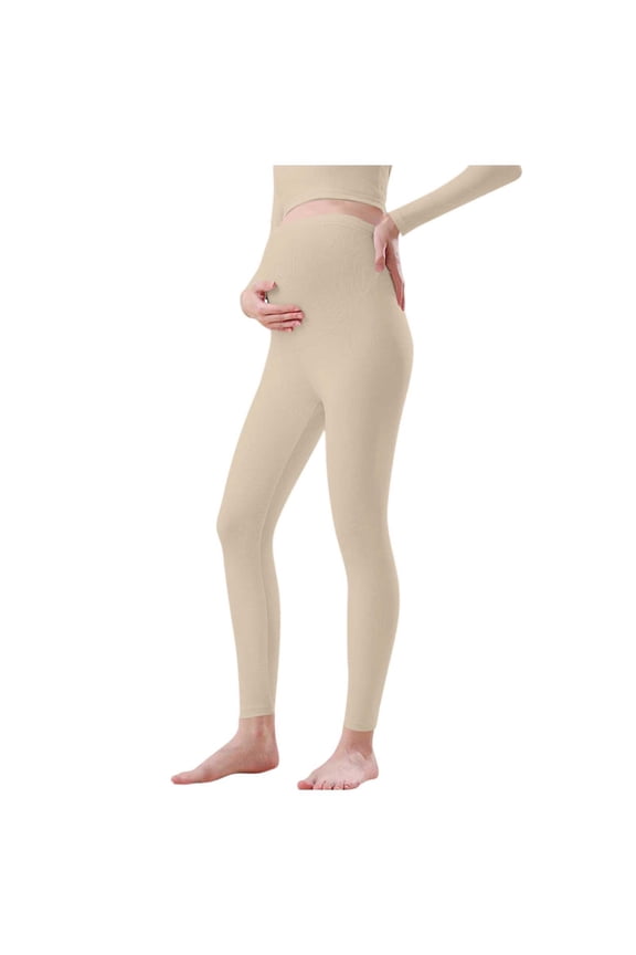 Maternity Leggings for Women, Adjustable Waist Over The Belly Buttery Soft High Elastic Pregnancy Yoga Pants for All Trimesters