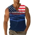thumbnail image 1 of Miqool Men's American Flag Tank Tops Sleeveless Buttons V Neck Muscle Shirts Gym Workout Fitness Bodybuilding Tee Shirts, 1 of 5