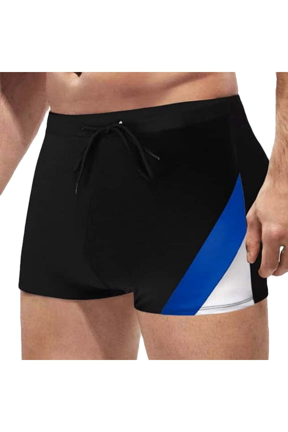 Men's Athletic Swim Jammers Quick Dry Compression Board Shorts Swimwear Square Leg Swim Trunks Swimsuit Training Boxer Briefs Bathing Suits