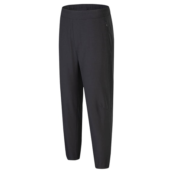 Miqool Men's Lightweight Hiking Travel Pants Breathable Quick Dry Running Athletic Active Jogger Pants with Zipper Pockets for Camping Fishing