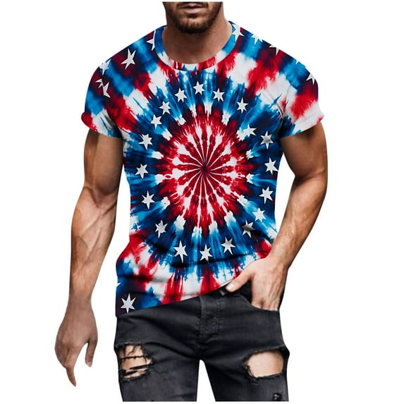 Miqool Men's Novelty Graphic Tees Vintage Print Short Sleeve Crew Neck T-Shirts Casual Summer Tee Tops Streetwear (Reg. Or Big & Tall)