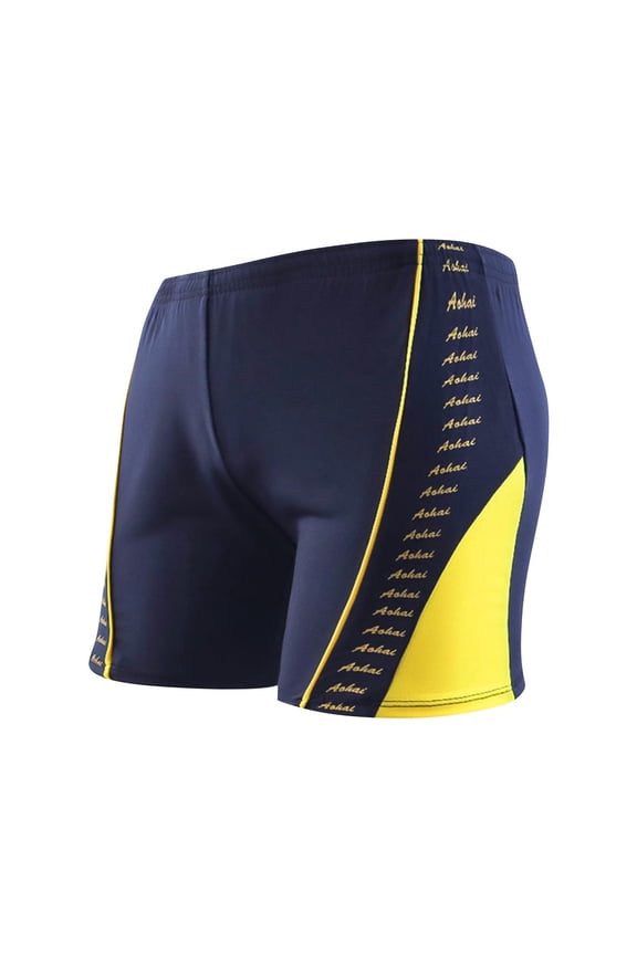 Men's Rash Guard Swim Shorts Compression Swim Jammers Square Leg Quick Dry Athletic Training Swimming Shorts Swimsuit