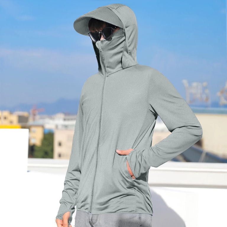 Miqool Men's Sun Protection Jacket UPF 50+ Outdoor Lightweight