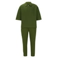 thumbnail image 1 of Miqool Men's Tracksuits 2 Piece Athletic Jogging Outfits Textured Pullover Tops and Long Jogger Pants Causal Track Suits for Men Set, 1 of 4