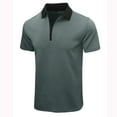 thumbnail image 1 of Miqool Mens Golf Shirts Quarter Zip Short Sleeve Golf T Shirt Quick Dry Moisture Wicking Performance Athletic Workout Tennis Shirts, 1 of 5