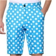 thumbnail image 1 of Miqool Mens Golf Shorts Polka Dress Shorts Casual Straight Fit 4-Way Stretch Flat Front Work Shorts Lightweight Quick Dry Summer Beach Shorts with Pockets, 1 of 8