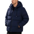thumbnail image 1 of Miqool Mens Puffer Jacket Thick Warm Insulated Quilted Hooded Winter Coats for Cold Weather, 1 of 1