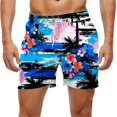 thumbnail image 1 of Miqool Mens ang Big Mens Swim Trunks with Pockets Quick Dry Bathing Suits for Men Swim Shorts Beach Shorts Board Shorts Swimwear, 1 of 6