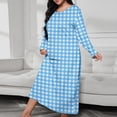 thumbnail image 1 of Miqool Nightgows for Women Soft Plus Size Long Sleeve Night Shirts Casual Fall Sleepwear, 1 of 6
